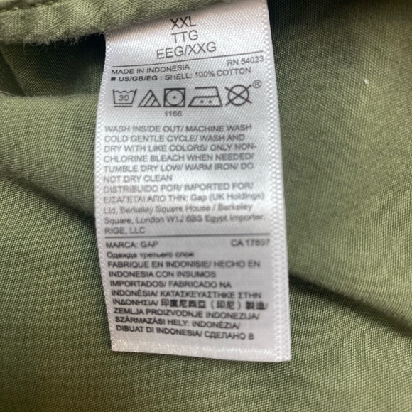 Gap Women green utility safari jacket for casual or any wear, size xxl - Picture 11 of 16
